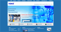 Desktop Screenshot of kokovalve.com